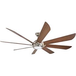 Harbor Breeze Products Harbor Breeze Hydra 70 Inch Brushed Nickel Indoor Ceiling Fan with Light and Remote Control (8-Blade)