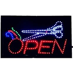 Ch-led (TM) Large Animated Business LED Barber Open Sign W. Motion On/Off Switch for Barber Salon Store 21" X 13"