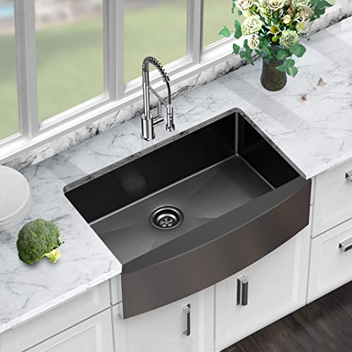 sarlai Farmhouse Sink 33 Matte Black - Sarlai 33 inch ...