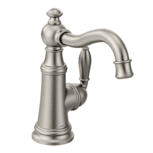 Moen S62101SRS Weymouth One-Handle High Arc Bar Faucet, Spot Resist Stainless