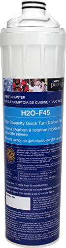 Watts H2O-F45 Pure 1 Stage Capacity/High Flow Carbon Block Replacement Filter Cartridge,
