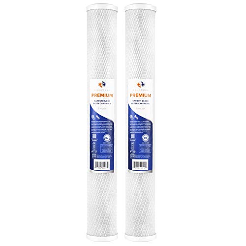 Aquaboon Premium Aquaboon 20 x 2.5 inch 5 Micron | Universal Coconut Shell Whole Home Cartridge | Whole House Carbon Water Filter