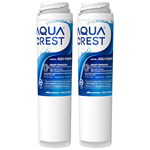 AQUA CREST AQUACREST FQROPF Undersink Inline Water Filter, Reduces Lead, Chlorine, Taste & Odor, Cyst, Benzene and More, Replacement for