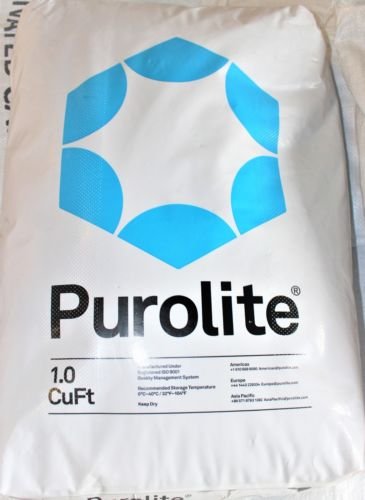 Purolite C100E Resin C-100E Cationic Replacement for Water Softener 1 CuFt Bag Media