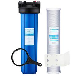 Geekpure Single Stage Whole House Water Filtration System w/ 20-Inch Big Blue Housing and 4.5"x 20" 5 Micron Carbon Block