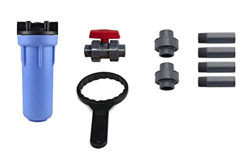 Aquasana Rhino Whole House Water Filter System Installation Kit with 3/4" Fittings and 10" Pre-Filter