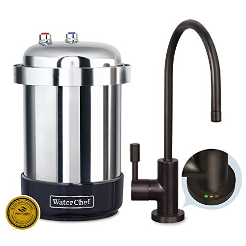 WaterChef U9000 Premium Under-Sink Water Filtration System with Intelligent Monitor (Oil-Rubbed Bronze Designer Faucet)