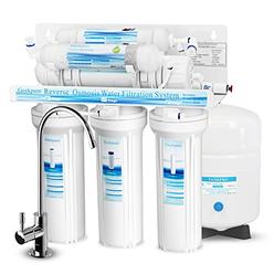 Geekpure 6-Stage Reverse Osmosis Drinking Water Filter System with Alkaline Mineral pH+ Remineralization Filter-NSF Certified