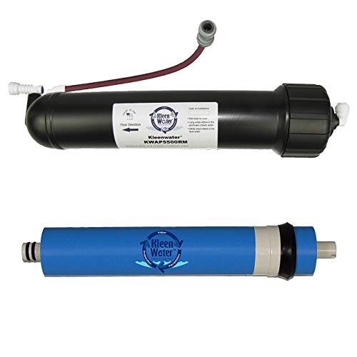 KleenWater Aqua-Pure AP5500RM Compatible Reverse Osmosis Membrane Module with Housing and Accessory Fittings