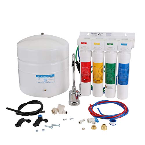 Watts Premier WP531411, RO-Pure with Chrome faucet 4-Stage Reverse Osmosis Water Filtration System