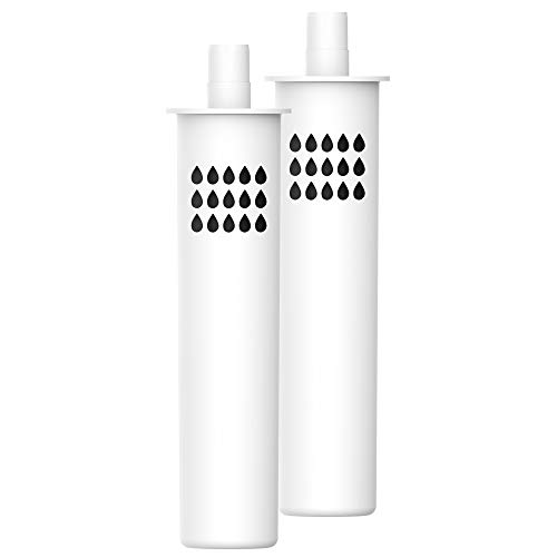 AQUA CREST AQUACREST BB02 Bottle Water Filter, Compatible with Brita Soft Squeeze Bottle Filter (Pack of 2)