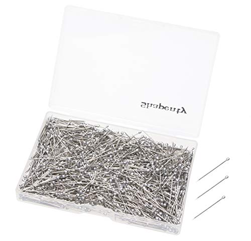 Shapenty 26mm/1Inch Stainless Steel Dressmaker Straight Quilting Pins Bulk  Fine Satin Ball Head Pins for DIY Sewing Craft and