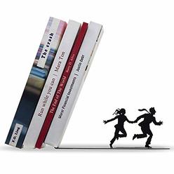 Artori Design Book Ends to Hold Books Heavy Duty - Hidden Metal Bookends for Shelves Desk or countertop - Bookend Book Holder fo