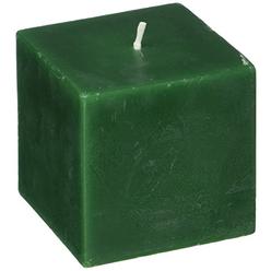 Zest Candle Pillar Candle, 3 by 3-Inch, Hunter Green Square