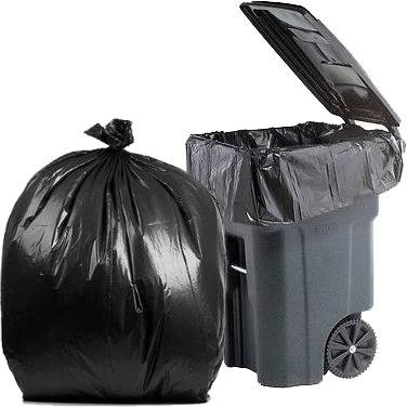 Plastic Bag Amazon Black Bin Bags PM-6779-2-B-35 PlasticMill 100