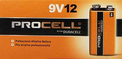 Duracell Procell 9V Alkaline Battery Bulk Pack - 72 Per Package