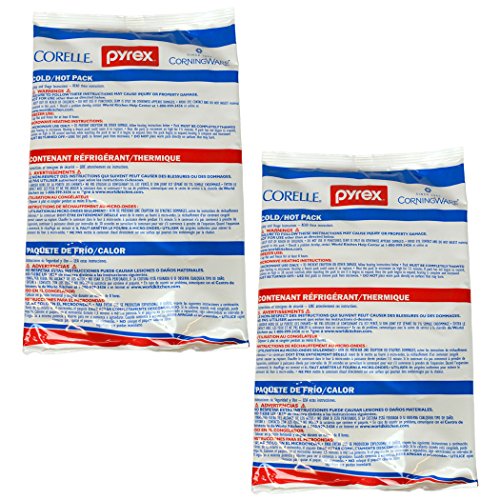 Pyrex Portable Hot & Cold Pack Combo - Large. (2) Pack