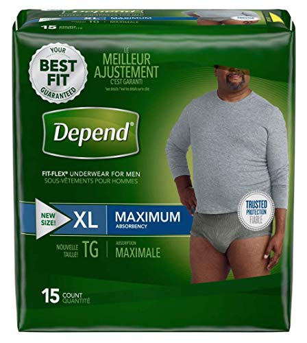 Depends Men Extra Large Maximum Absorbency Depends Fit Flex Underwear