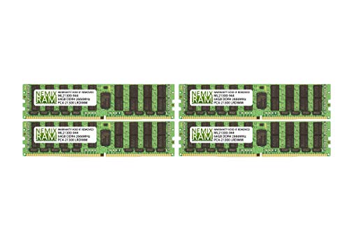 NemixRam 256GB 4x64GB DDR4-2666 LRDIMM 4Rx4 Memory for ASUS KNPA-U16 AMD EPYC 7000 Series by Nemix Ram