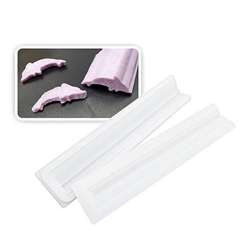 EchoDone Dolphin Tube Column Silicone Soap Candle Mold Embed Soap Making Supplies Silicone Mold for Soap Christmas Gift