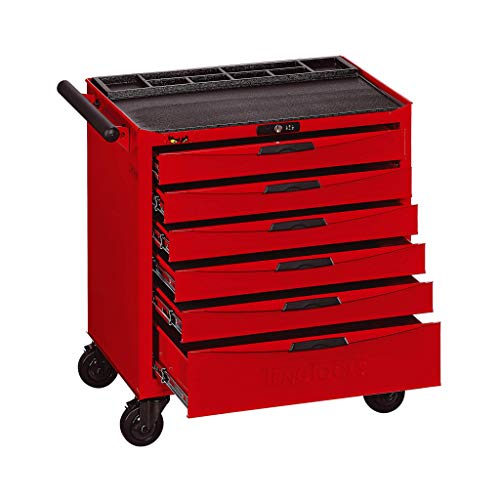 Teng Tools 6 Drawer Heavy Duty Roller Cabinet Tool Chest/Wagon - TCW806N