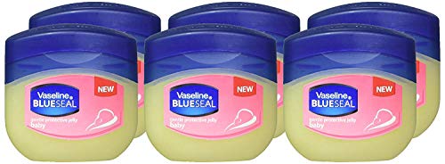 Vaseline Set of Six Vaseline Baby Gentle Protective Petroleum Jelly-1.7 oz Travel size