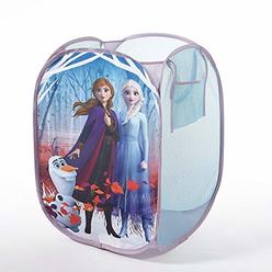 Disney Idea Nuova Frozen 2 Pop Up Hamper Featuring Anna & Elsa, with Durable Carry Handles, 21" H x 13.5" W X 13.5" L
