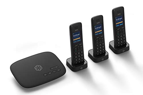 Ooma Telo VoIP Free Internet Home Phone Service with 3 HD3 Handsets. Affordable landline Replacement. Unlimited Nationwide