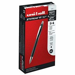uni-ball jetstream rt black 1.0mm bold pens, ballpoint pen 12 pack | black pens, office supplies by uniball like gel pens, bu