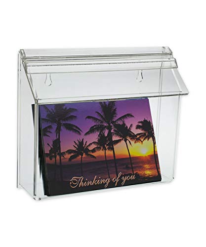 SOURCEONE.ORG Source One Wall Mount Postcard Holder Outdoor Style Brochure Holder