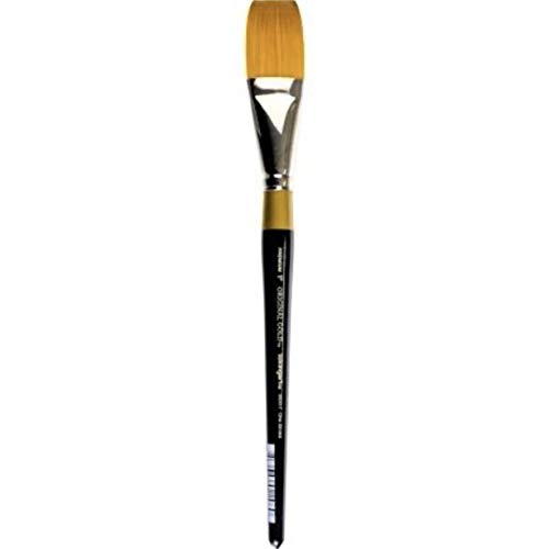 KingArt Original Gold 9100 Series , Premium Artist Brush, Golden TAKLON ONE Stroke-Size: 1, 1