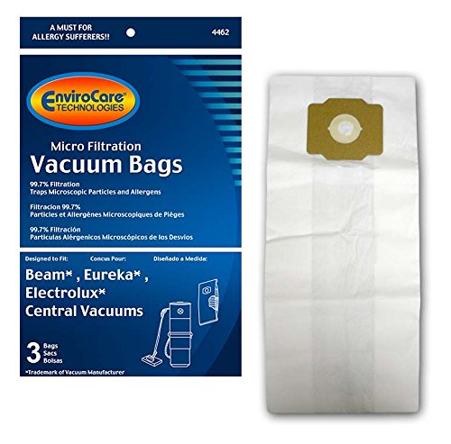 EnviroCare Replacement Micro Filtration Vacuum Cleaner Dust Bags Made to fit Eureka, Beam, Electrolux, Star-Brute, Kenmore,