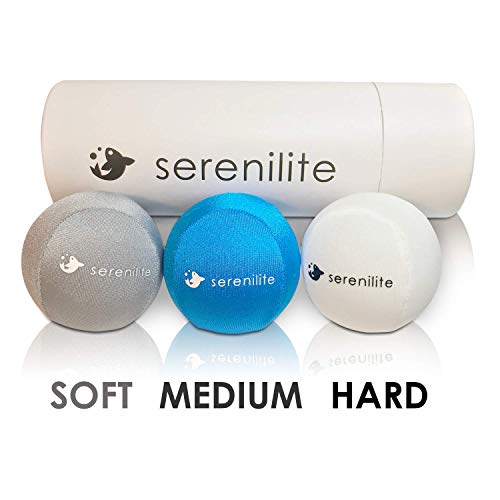 Serenilite 3X Hand Therapy Exercise Stress Ball Bundle for Adults, Grip Strengthening, Tri-Density Squeeze Balls, Hand Grip Stre
