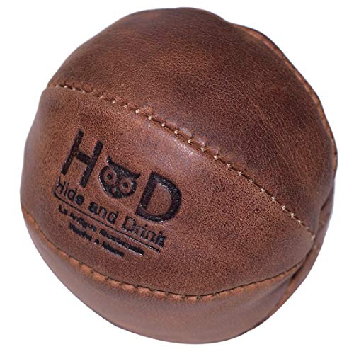 Hide & Drink, Leather Stress Ball/Hand Therapy/Squeeze/Exercise Ball/Physiotherapy/Anxiety/Strengthening, Handmade Includes