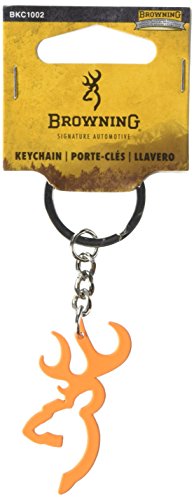 Browning Buckmark Keychain, Orange, 2"