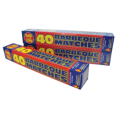 SAFELITE AUTOGLASS 3 BOXES IN LOT- LONG 11" MATCHES 40 IN BOX FIREPLACE GRILL BBQ CANDLE CAMPING PRIDE