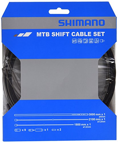 SHIMANO MTB SUS Bicycle Shift Cable Set (Black)