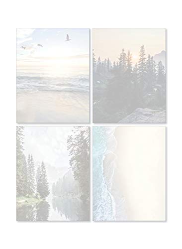 JBH Creations Scenic Nature Stationery - Pack of 48