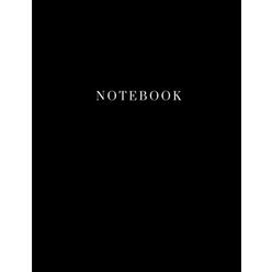 CreateSpace Independent Publishing Platform Notebook: Unlined Notebook - Large Blank Journal (8.5 x 11 inches) - 100 pages, Smooth Matte Black Cover