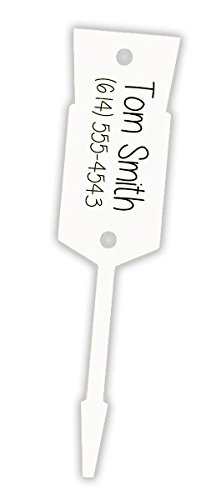 Donkey Tags Large Arrow Key Tags/ID Tags Light Weight Economy Tags - Size: 5"x 1 3/16" (1,000 Per Pack) (White)
