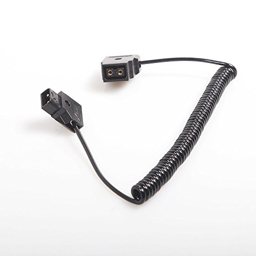Coolbuy112 Coiled D-TAP 2Pin Male to Female Extension Cable for DSLR Rig Anton Battery