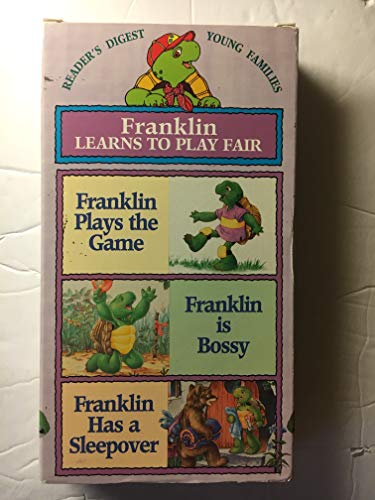 USA Home Enertainment Franklin Learns to Play Fair ~ 3 Episodes ~ Franklin Plays The Game, Franklin is Bossy and Franklin Has A Sleepover VHS