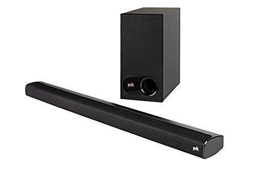Polk Audio Signa S2 Ultra-Slim TV Sound Bar | Works with 4K & HD TVs | Wireless Subwoofer | Includes HDMI & Optical Cables |