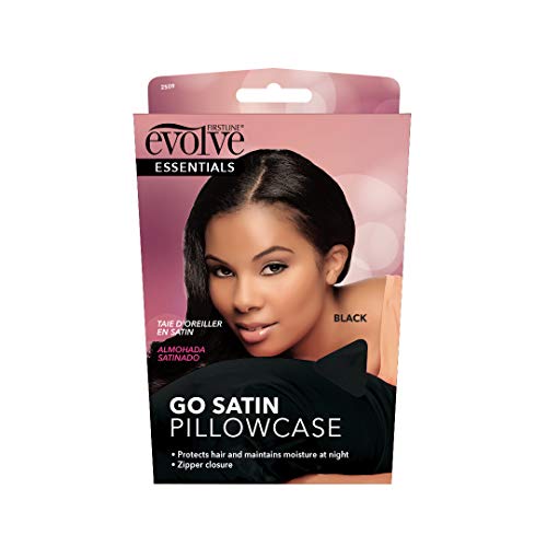 Evolve Satin Pillowcase Beauty Products, Black
