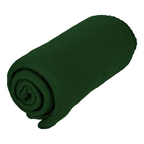 Micro World Cozy 50 X 60 Fleece Throw Blanket -Green