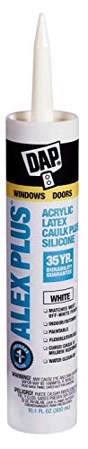 Dap 18152 12 Pack 10.1 oz. Alex Plus Acrylic Latex Caulk Plus Silicone, White