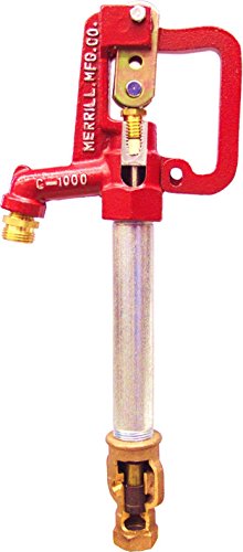 Merrill MFG CNL7501 No Lead Frost Proof CNL-1000 Series Yard Hydrant, 3/4" Pipe Connection, 1" Galvanized Pipe, 1' Bury