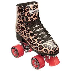 Impala Rollerskates Girl's Impala Quad Skate (Big Kid/Adult) Leopard 6 (US Men's 4, Women's 6) M