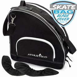 Athletico Ice Skate Bag + Large Skate Blade Cover - Bundle Includes Skate Bag for Ice Skates, Figure Skates, or Hockey Skates