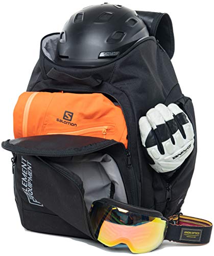 Element Equipment Ultimate Boot Bag Snowboard Ski Backpack Black NanoWeave Ripstop